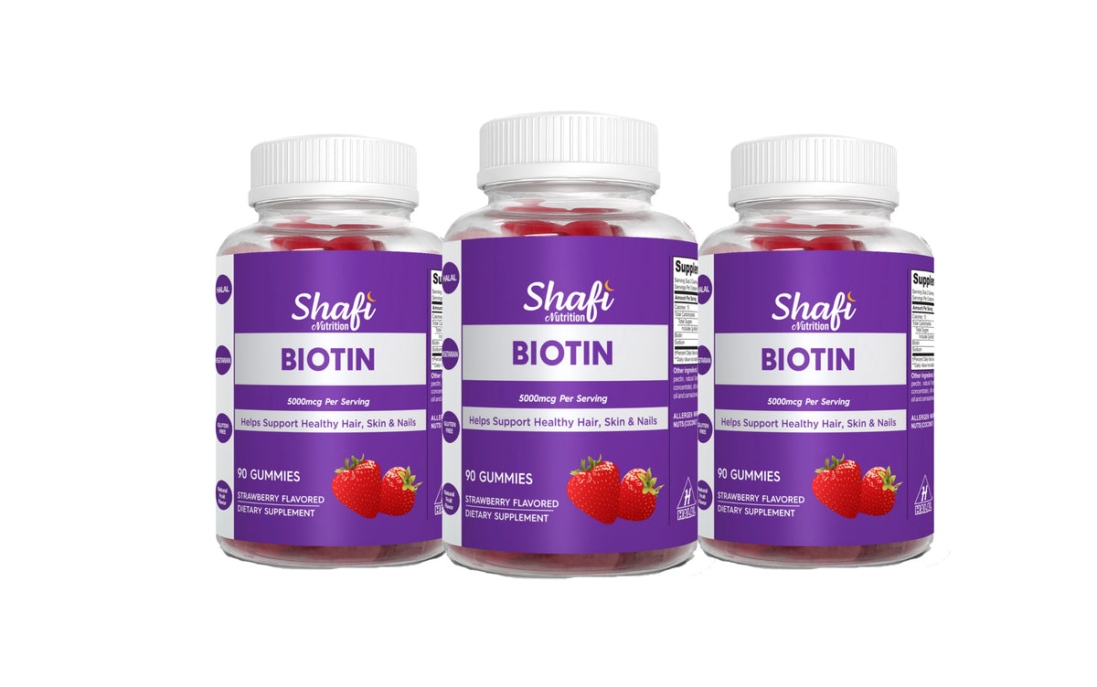 Biotin Maximum Strength for Hair Skin & Nails- 10000 mcg 30 Tablets (3 –  NuriPure
