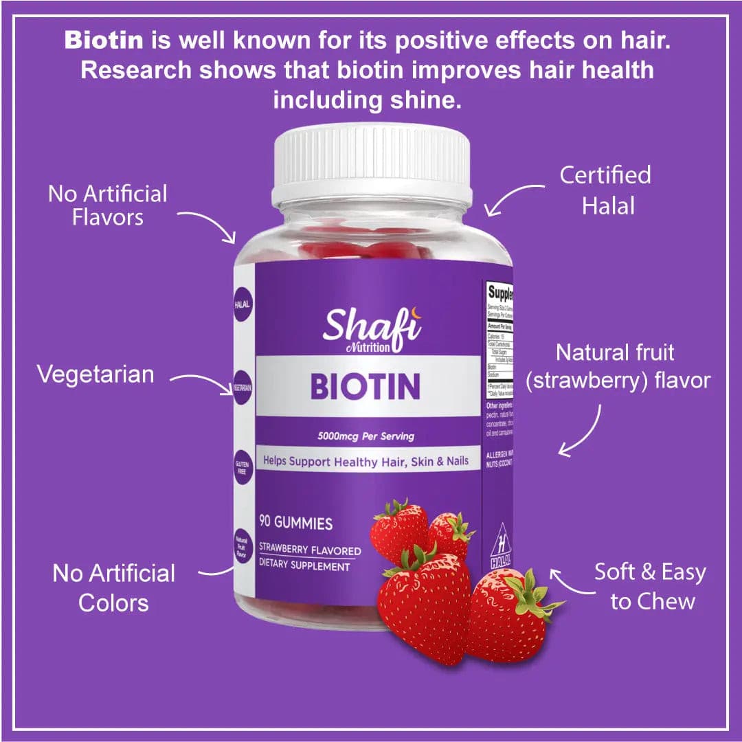 Biotin Hair Growth Vitamins 12,000mcg - Enriched with Zinc & Selenium – New  Leaf Products